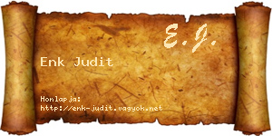 Enk Judit névjegykártya